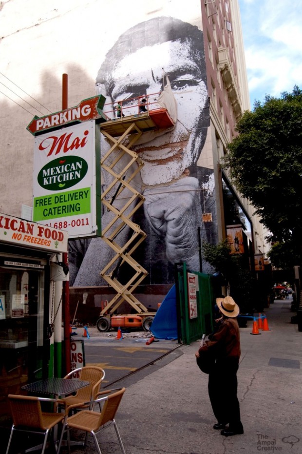 JR graffiti Vhils