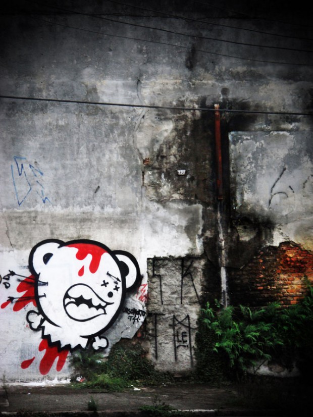 urso morto graffiti street art