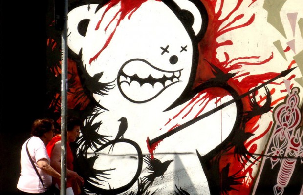 urso morto graffiti street art