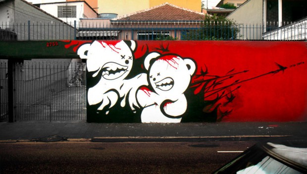 urso morto graffiti street art