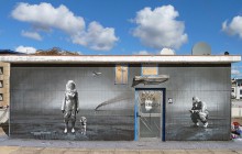 Boxi Germania stencil street art graffiti