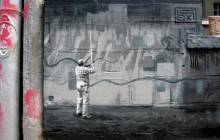 Boxi Germania stencil street art graffiti