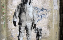 Boxi Germania stencil street art graffiti