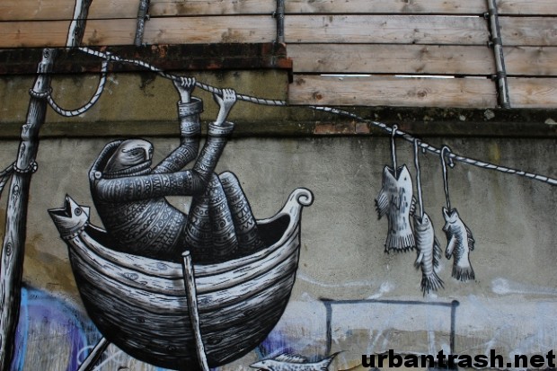 Phlegm Street Art Brick Lane Londra street art graffiti london