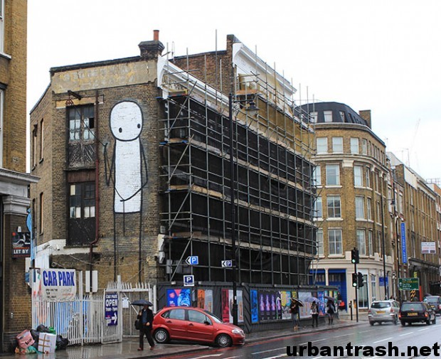 Stik Street Art East London graffiti londra