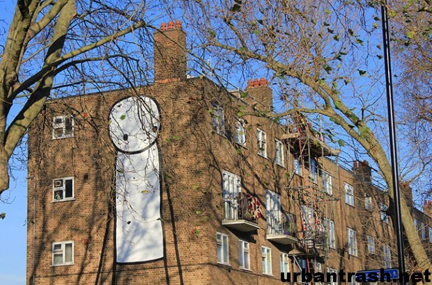 Stik Street Art London Queensbridge graffiti londra